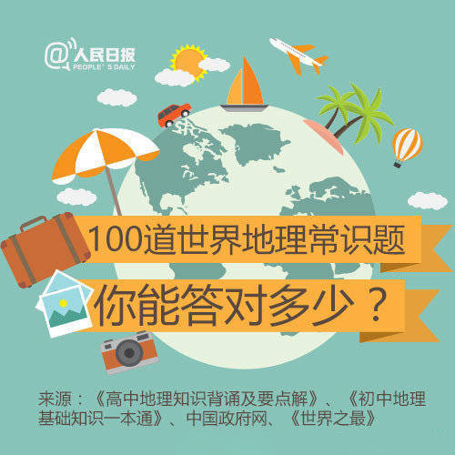 常识积累：100道世界地理常识题